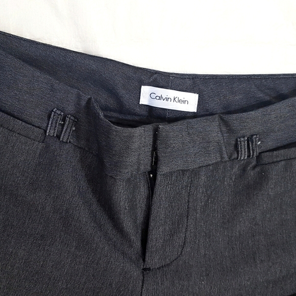 Calvin Klein🖤Straight Leg Dark Gray Dress Pants - Picture 3 of 6